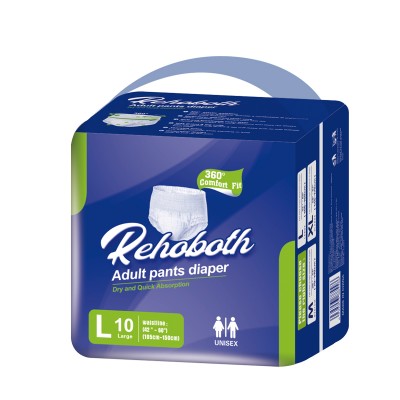 Manufacturer for  disposable printed senior  adult diaper  with PE backsheet and PP tapes